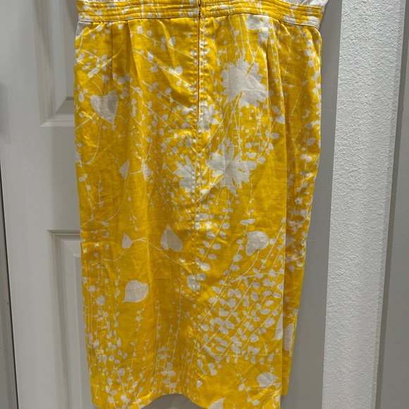 Vintage Valentino Miss V Yellow White Floral Skirt Set Dress 2 Pieces Small - Picture 5 of 12